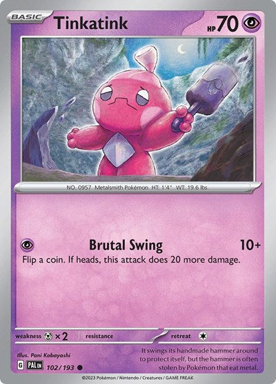 PAL: Tinkatink - 102/193 (Reverse Holofoil)