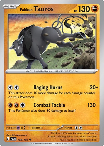 PAL: Paldean Tauros - 108/193