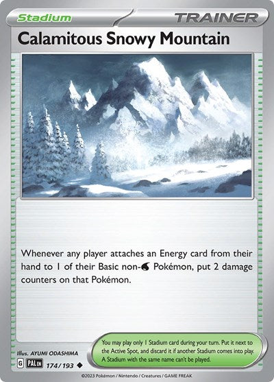 PAL: Calamitous Snowy Mountain (Reverse Holofoil)
