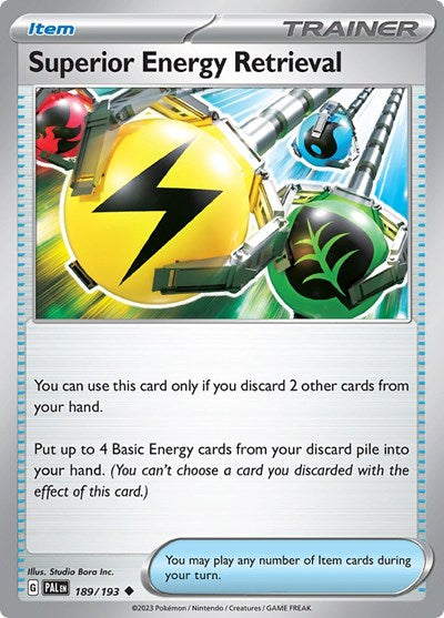 PAL: Superior Energy Retrieval - 189/193 (Reverse Holofoil)