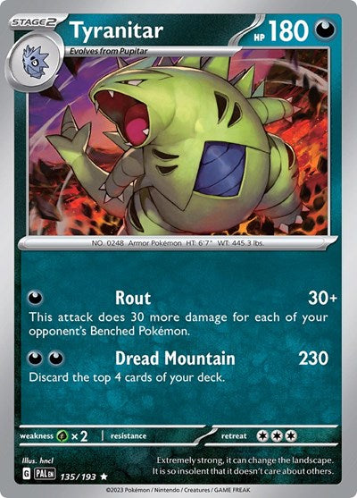 PAL: Tyranitar - 135/193 (Holofoil)