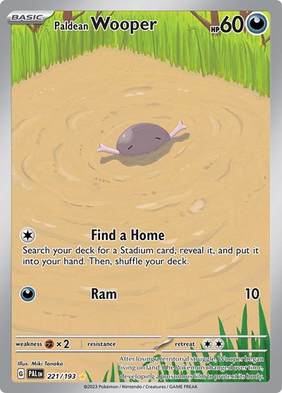 PAL: Paldean Wooper - 221/193 (Holofoil)