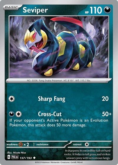 PAL: Seviper (Reverse Holofoil)