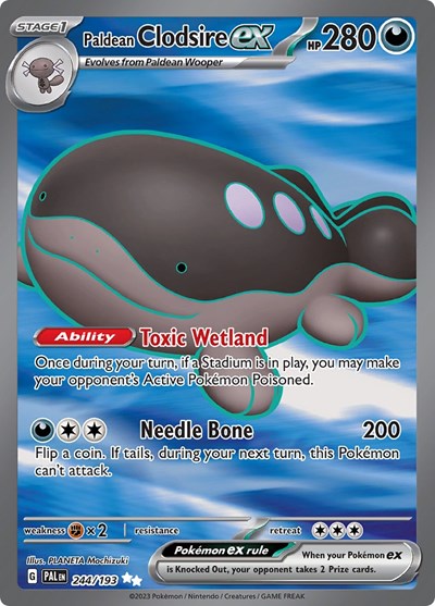 PAL: Paldean Clodsire ex - 244/193 (Holofoil)
