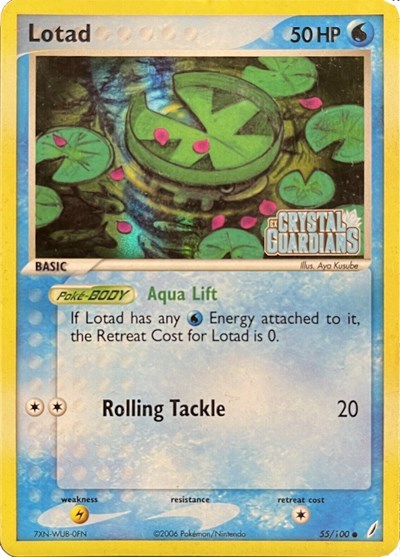 CG: Lotad - 055/100 (EX Crystal Guardians Reverse Holofoil) (Reverse Holofoil)