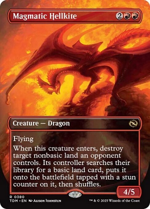 TDM: Magmatic Hellkite (Borderless) (Foil)