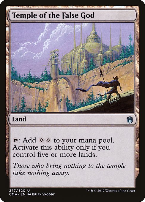 CMA: Temple of the False God