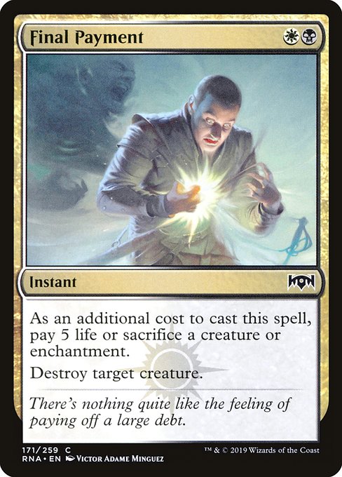 RNA: Final Payment