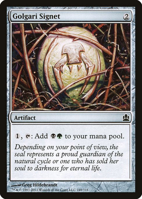 CMD: Golgari Signet
