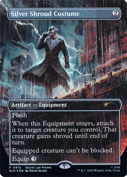 SLD: Silver Shroud Costume (Foil)