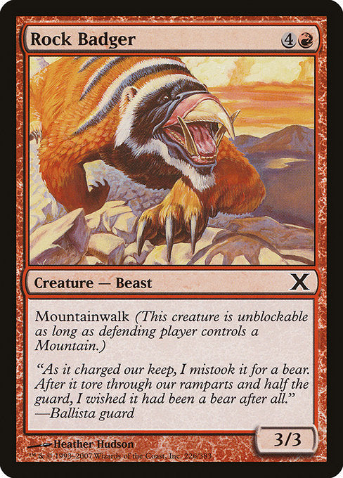 10E: Rock Badger