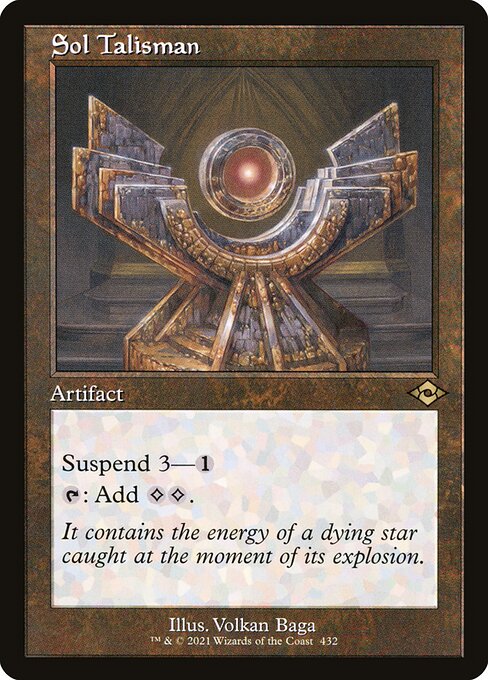 MH2: Sol Talisman (Retro Frame) (Foil Etched)