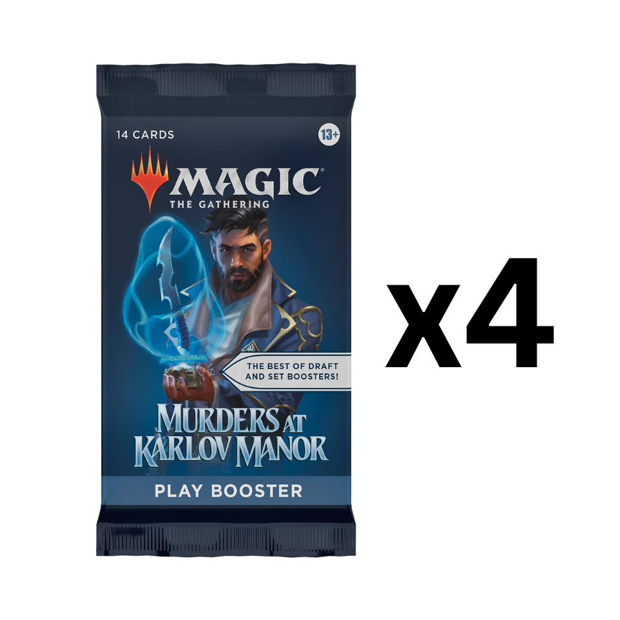 4 Murder At Karlov Manor Play booster packs