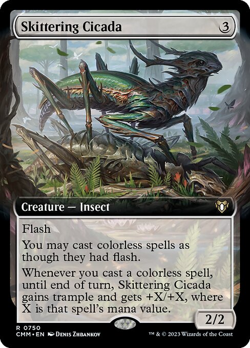 CMM: Skittering Cicada (Extended Art) (Foil)