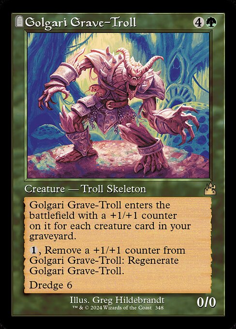 RVR: Golgari Grave-Troll (Retro Frame) (Foil)