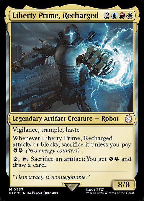 PIP: Liberty Prime, Recharged (Surge Foil)