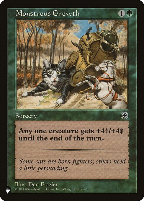 PLST: Monstrous Growth (Flavor Text)