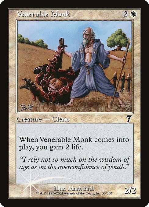 7ED: Venerable Monk (Foil)