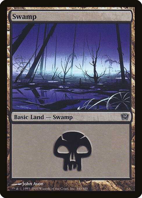 9ED: Swamp (340) (Foil)