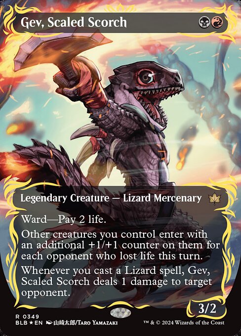 BLB: Gev, Scaled Scorch (Borderless) (Raised Foil)