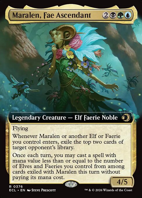 ECL: Maralen, Fae Ascendant (Extended Art) (Foil)