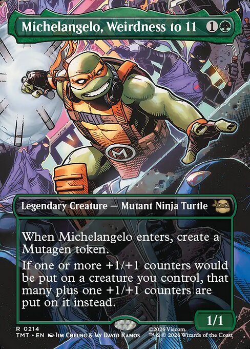 TMT: Michelangelo, Weirdness to 11 (Borderless)
