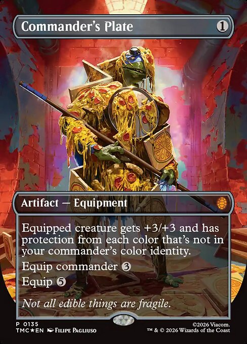 TMC: Commander's Plate (Borderless) (Foil)