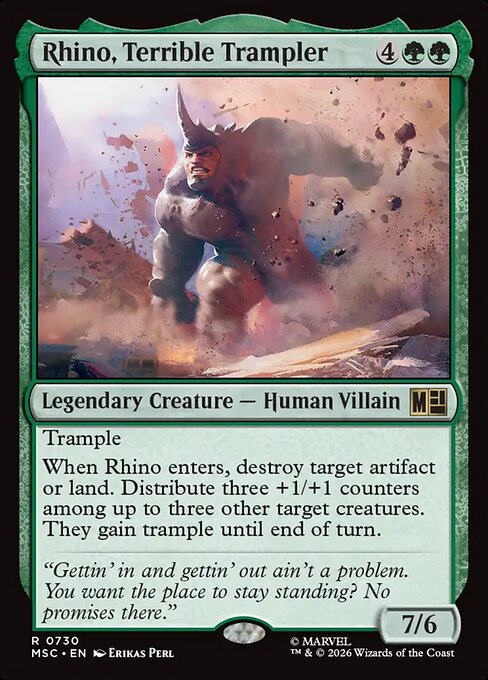 MSC: Rhino, Terrible Trampler