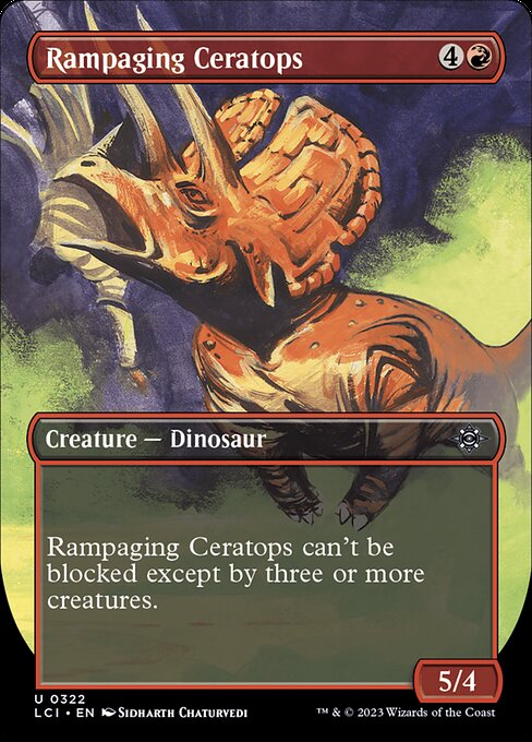 LCI: Rampaging Ceratops (Borderless) (Foil)