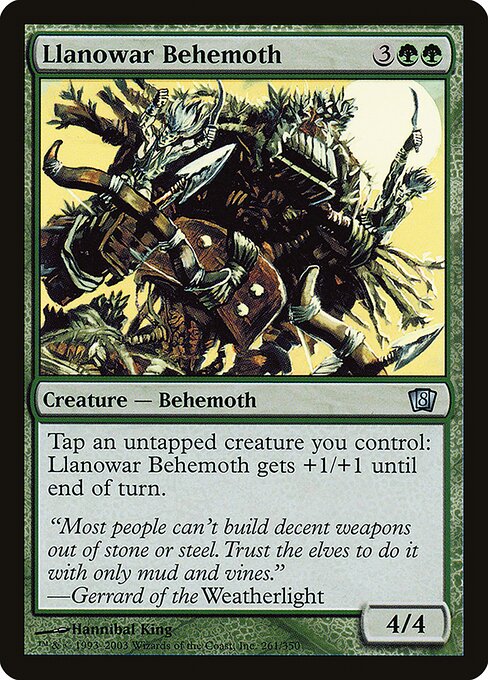 8ED: Llanowar Behemoth (Foil)