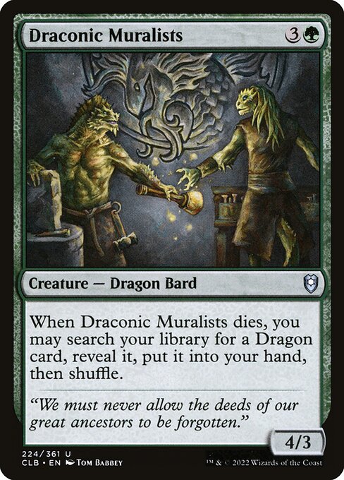 CLB: Draconic Muralists (Foil)
