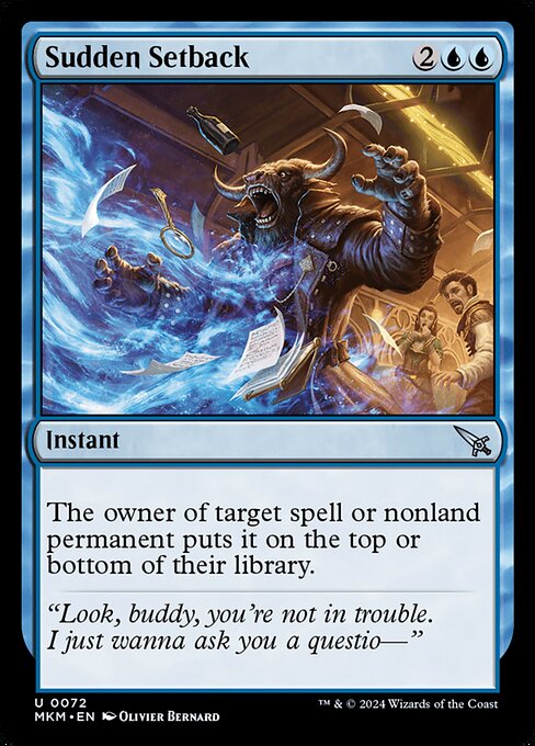 MKM: Sudden Setback (b) (Foil)