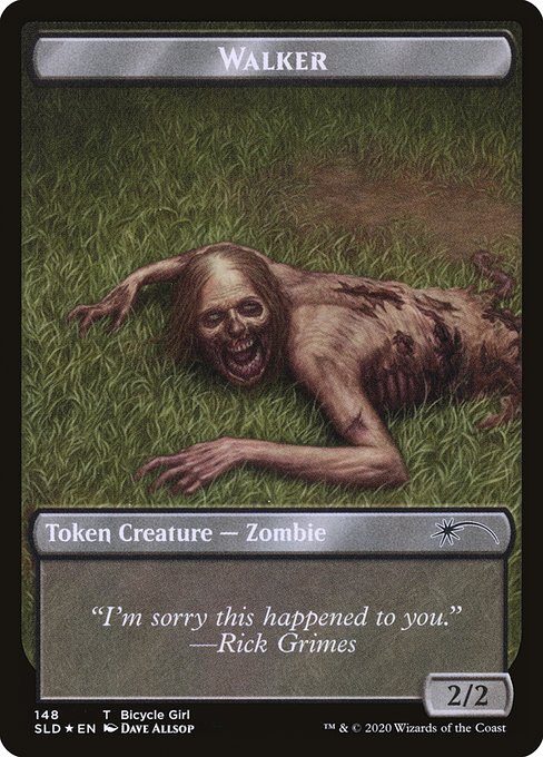 SLD: Walker (Bicycle Girl // Well Walker) Double-sided Token (Foil)