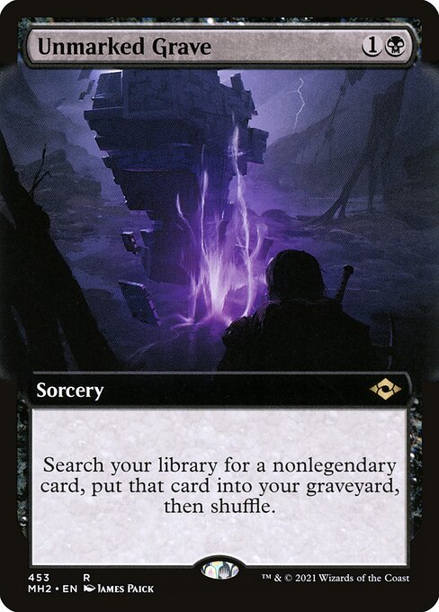 MH2: Unmarked Grave (Extended Art) (Foil)