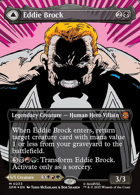 SPM: Eddie Brock (0233) (Borderless) (Foil)