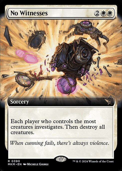 MKM: No Witnesses (Extended Art) (Foil)