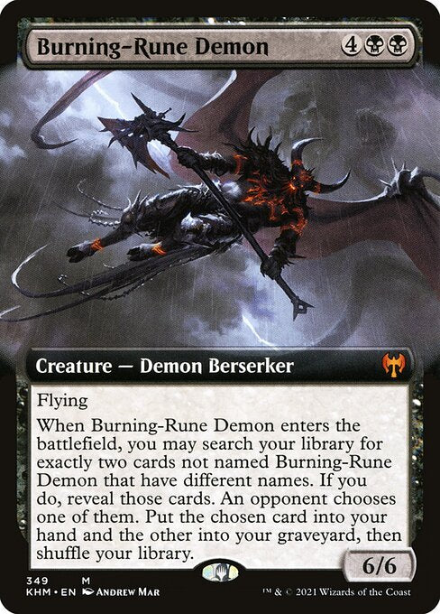 KHM: Burning-Rune Demon (Extended Art) (Foil)