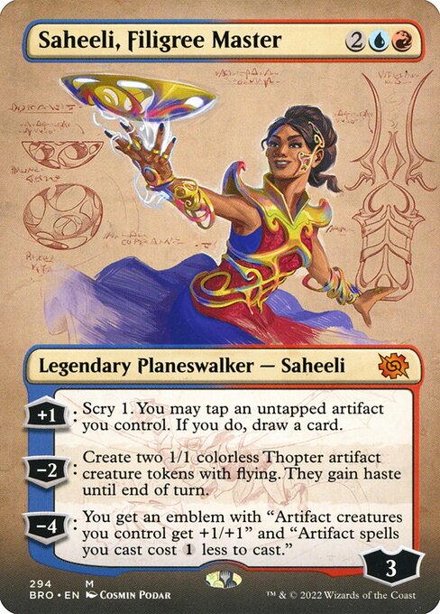 BRO: Saheeli, Filigree Master (Borderless) (Foil)