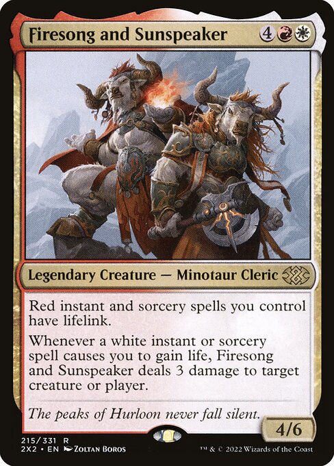 2X2: Firesong and Sunspeaker (Foil)