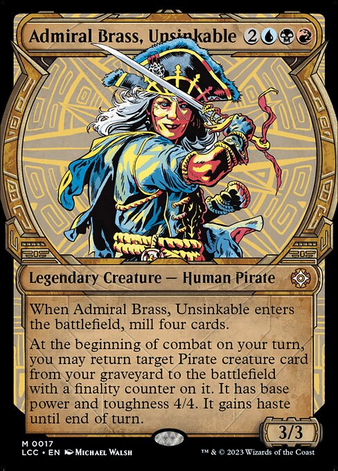 LCC: Admiral Brass, Unsinkable (Showcase) (Foil)
