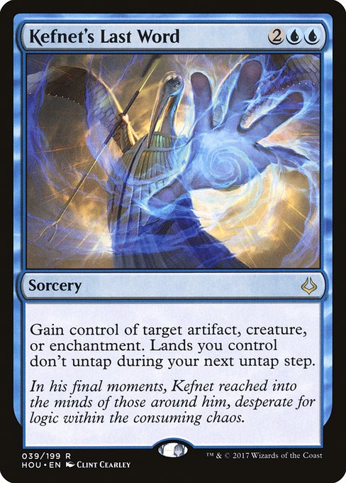 HOU: Kefnet's Last Word