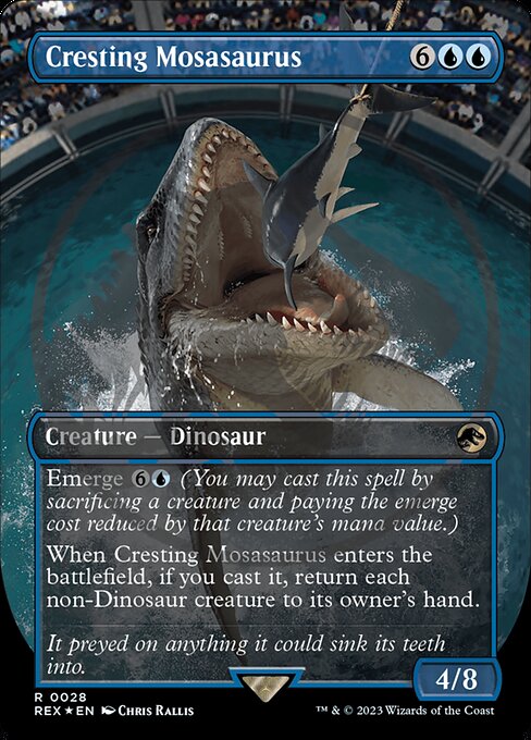 REX: Cresting Mosasaurus (Borderless) (Emblem) (Foil)