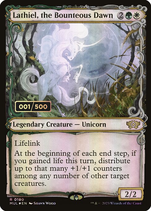 MUL: Lathiel, the Bounteous Dawn (Serial Numbered) (Foil)