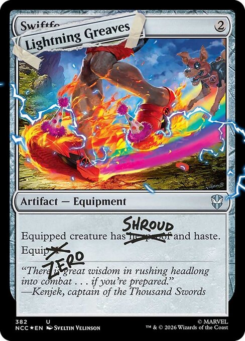 SLD: Lightning Greaves (382) (Pool Party Foil)