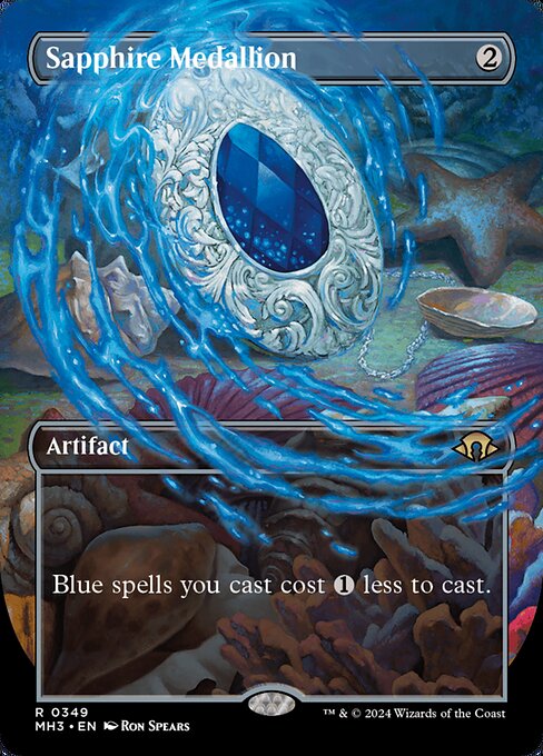 MH3: Sapphire Medallion (Borderless) (Foil)