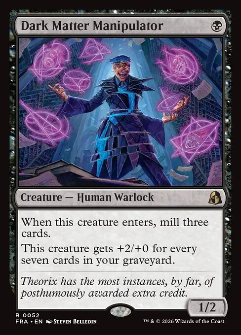 FRA: Dark Matter Manipulator
