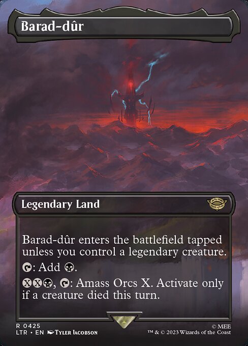 LTR: Barad-dur (0425) (Borderless) (Foil)