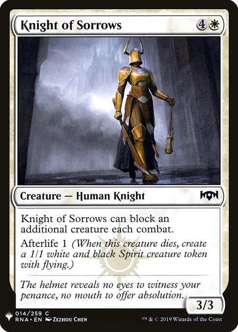 PLST: Knight of Sorrows