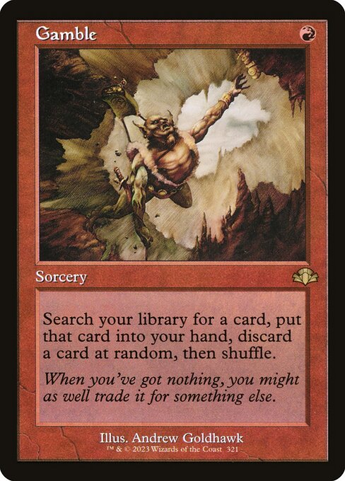 DMR: Gamble (Retro Frame) (Foil)
