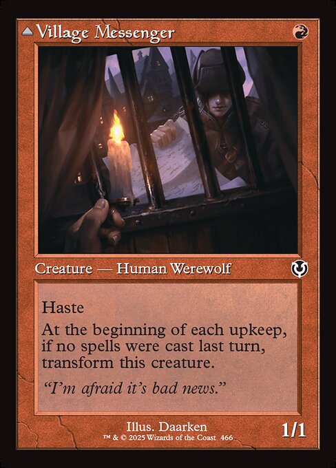 INR: Village Messenger (Retro Frame)